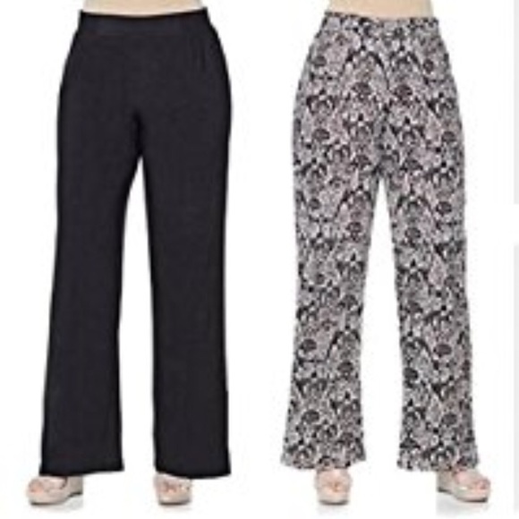 Pants - IMAN Global Chic Palazzo pants.